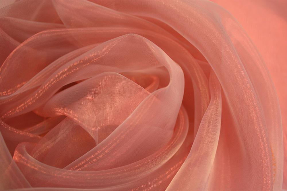 полуорганза  однотонная  насыщенный розовый